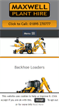 Mobile Screenshot of maxwellplanthire.com
