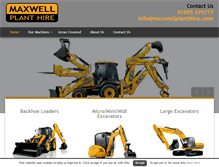 Tablet Screenshot of maxwellplanthire.com